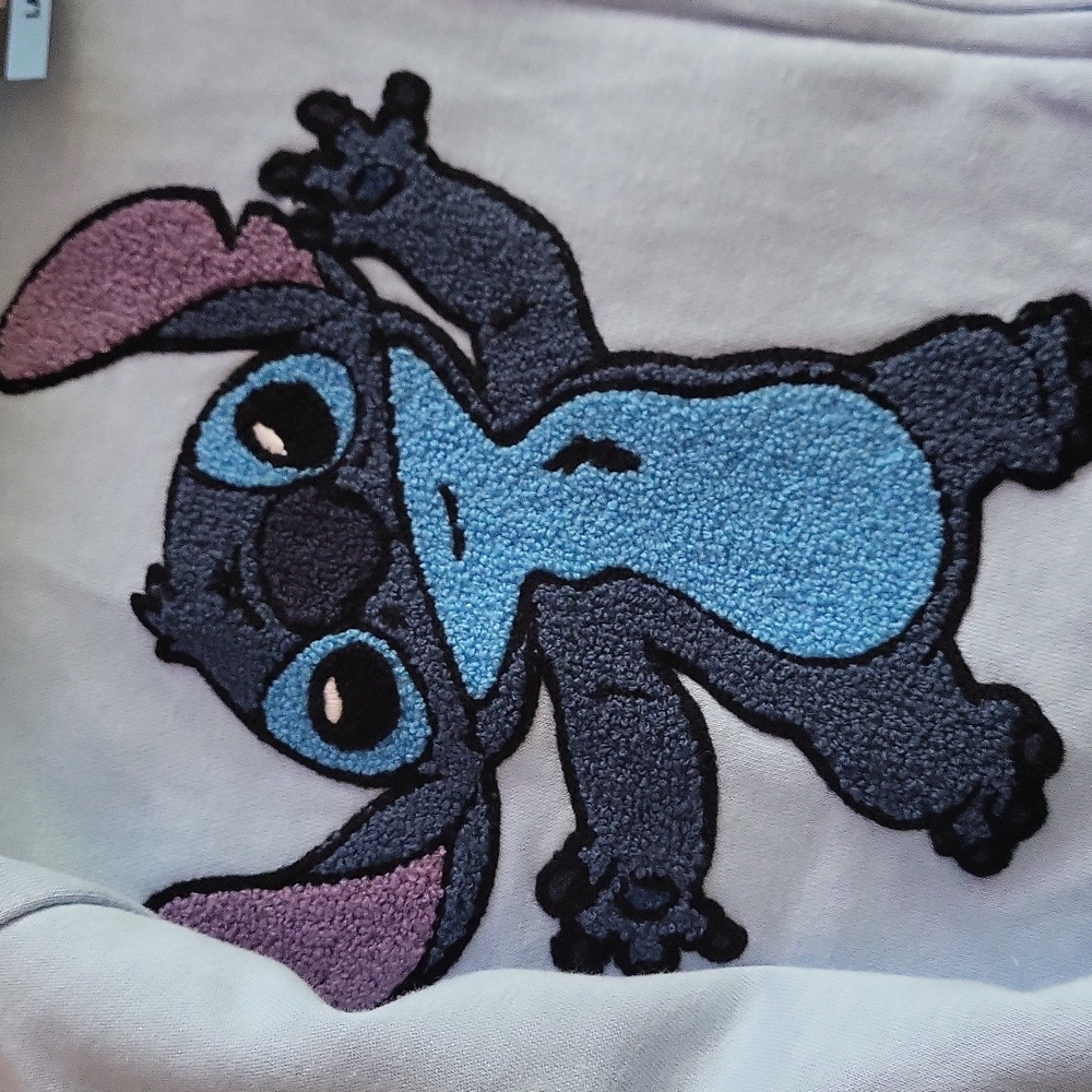 STITCH Disney full zip sweatshirt, hoodie, blue, large - Picture 9 of 16